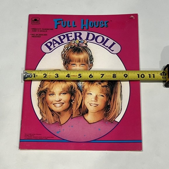 Vintage 1992 Full House TV Show Paper Doll Book Uncut D.J. Stephanie Michelle - Picture 12 of 13